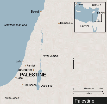 Map of Palestine