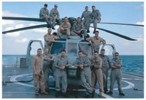 Aviation team, HMAS Parramatta, 2009