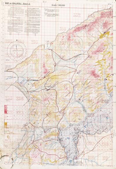 Map used at the landing