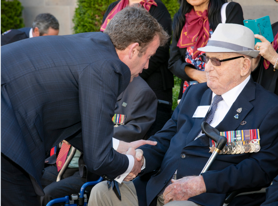 Sydney Shaw at the Memorial