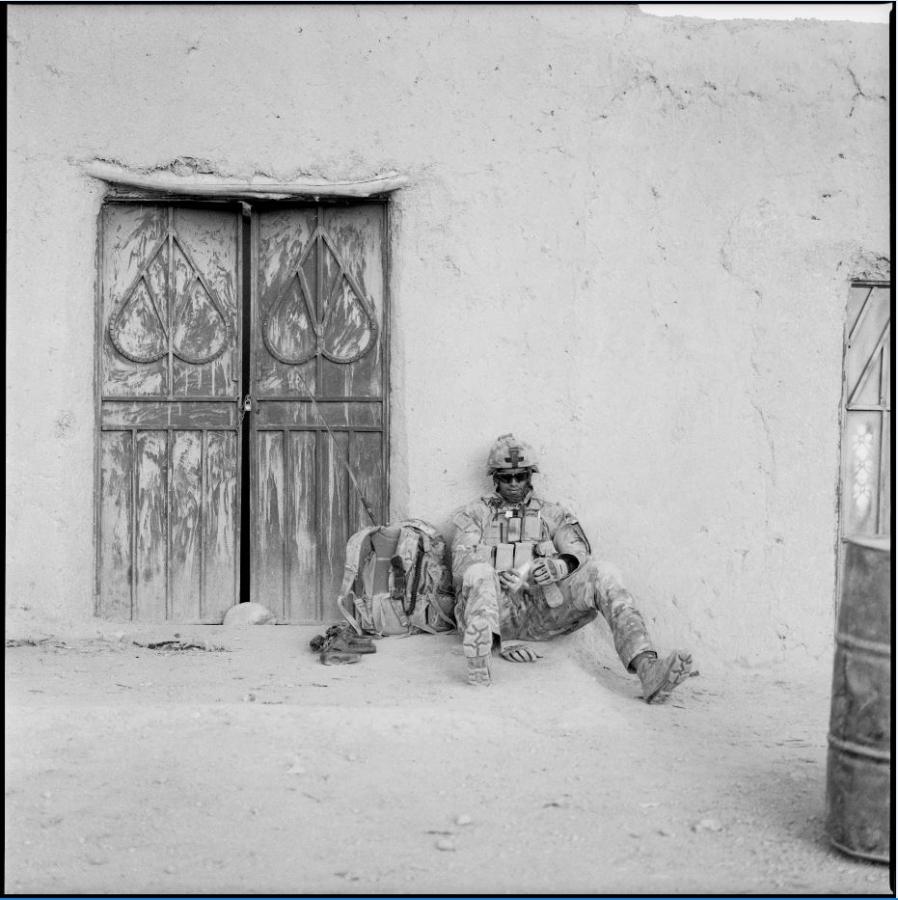 Gary Ramage's image of a soldier in Afghanistan.