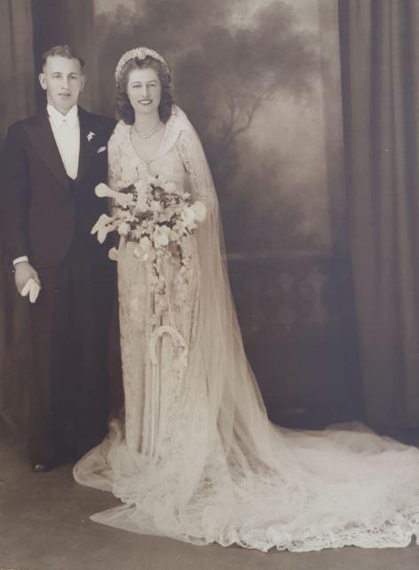 Percy Cameron on his wedding day.