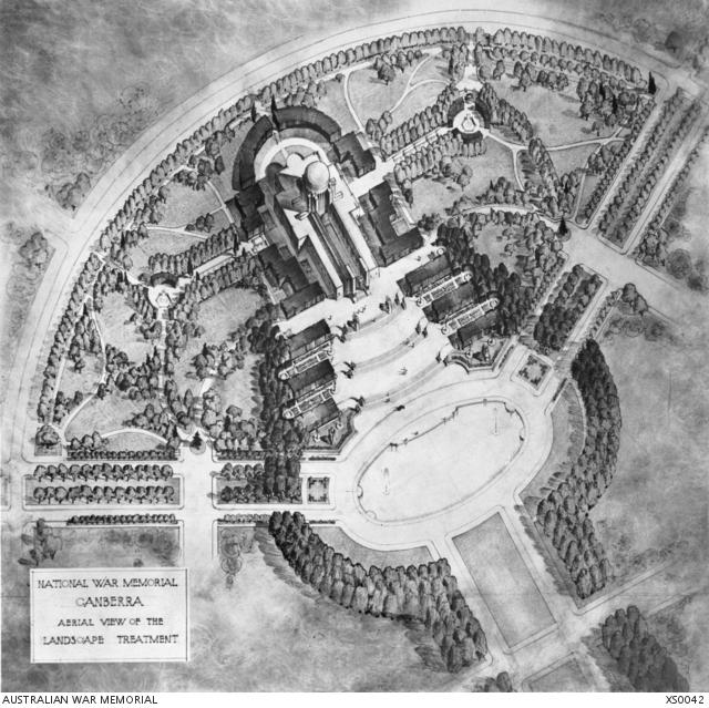 Plan for the Memorial's grounds
