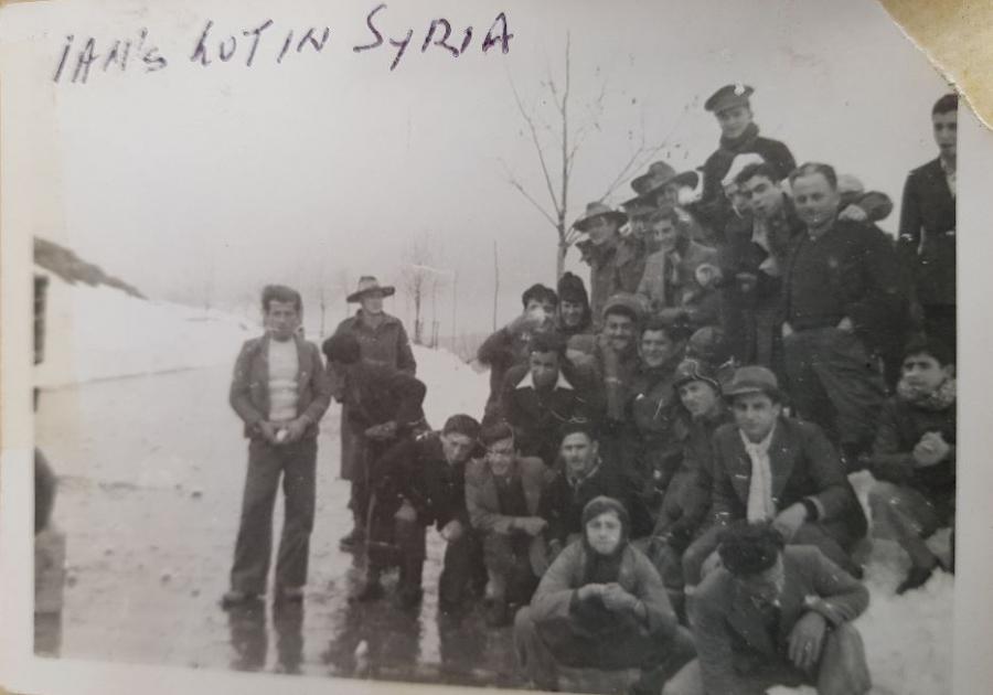 In the snow in Syria.